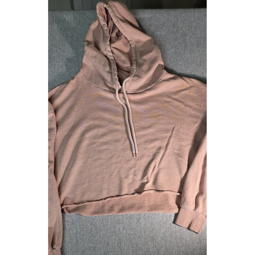 Cotton:On Womens Crop Top Hoodie Long Sleeve Fleece Hooded Sweatshirt Tee Dance